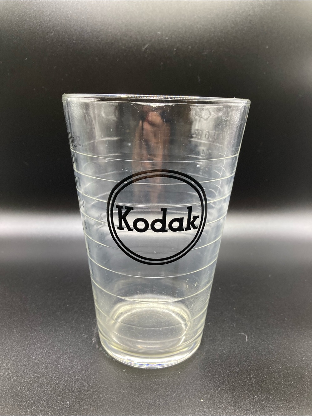 Vintage Kodak 16 oz Glass Chemical Measuring Beaker Darkroom Photography
